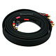 12ft 18AWG CL2 Premium 5-RCA Component Video/Audio Coaxial Cable (RG-6/U) - Black