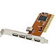 Image of NEC 5 PORT USB 2.0 PCI CARD ADAPTER (4 external ports plus 1 shared internal port)