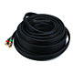 50ft 18AWG CL2 Premium 3-RCA Component Video Coaxial Cable (RG-6/U) - Black