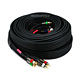 35ft 18AWG CL2 Premium 5-RCA Component Video/Audio Coaxial Cable (RG-6/U) - Black