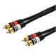 Image of 3ft Premium 2 RCA Plug/2 RCA Plug M/M 22AWG Cable - Black
