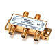 Product image for PREMIUM 4 way Coax Cable Splitter F type Screw - 5~2400 MHz (for Video VCR Cable TV antenna)