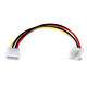 Molex (5.25 Male)/Molex (5.25 Female) (90 degree) , Int DC. Power Extension Cable- 9inch