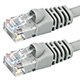 14FT 24AWG Cat5e 350MHz UTP Crossover Bare Copper Ethernet Network Cable - Gray