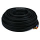 100ft 18AWG CL2 Premium 3-RCA Component Video Coaxial Cable (RG-6/U) - Black