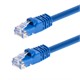 2FT 24AWG Cat6 550MHz UTP Bare Copper Ethernet Network Cable - Blue