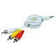 Product image for Apple iPod AV Composite Cable TV Out (Retractable)
