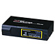 4-Way SVGA VGA Splitter Amplifier Multiplier 400 MHz - Black