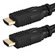 15ft 24AWG CL2 Silver Plated High Speed HDMI® Cable - Black