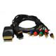 Product image for 4 in 1 Component Cable For Wii Xbox 360 PS3/PS2 - 5FT (Gold Plated) - Black