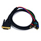 3.25ft DVI-I to 3 RCA Component Video Cable (DVI-I - 3-RCA)