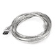 Product image for 6ft SATA External Round Cable - eSATA to eSATA (Type I to Type I) - Silver 