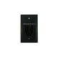 1-Gang Recessed Low Voltage Cable Wall Plate - Black