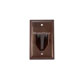1-Gang Recessed Low Voltage Cable Wall Plate - Brown