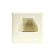 2-Gang Recessed Low Voltage Cable Wall Plate - Lite Almond