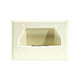 3-Gang Recessed Low Voltage Cable Wall Plate - Lite Almond