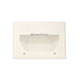 3-Gang Recessed Low Voltage Cable Wall Plate - White