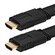 30ft 24AWG CL2 Flat Standard HDMI® Cable - Black