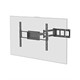 Image of Adjustable Tilting/Swiveling TV Wall Mount Bracket for LCD LED Plasma Corner Friendly (Max 110 lbs, 32~50 inch), BLACK