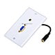 VGA / 3.5mm Stereo Audio Wall Plate (Gold Plated)