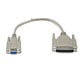 1ft AT Modem DB9F/DB25M Molded Cable