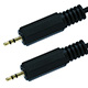 10ft 2.5mm Stereo Plug/Plug M/M Cable - Black