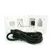 Recessed Pro Power Kit w/Straight Blade Inlet White