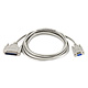 10ft Null Modem DB9F/DB25M Molded Cable
