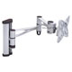 Image of 3 Way Adjustable Tilting Wall Mount Bracket for LCD LED (Max 33 lbs, 13~23 inch), Silver