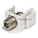 Product image for Keystone Jack - Modular F Type (White)