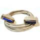 6ft Null Modem DB25 M/F Molded Cable