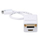 Product image for Video Splitter - MINI-DVI to HDMI Female and DVI-D Female Splitter - Gold plated