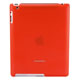Premium Polycarbonate Case w/ Rubber Coating for iPad® 2, iPad 3, iPad 4 - Red