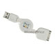 Product image for Sandisk SANSA E200 / E200R SERIES USB DATA CABLE RETRACTABLE - White
