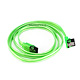 36inch SATA 6Gbps Cable w/Locking Latch (90 Degree to 180 Degree) - UV Green