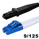 Image of Fiber Optic Cable, MTRJ (Female)/LC, Single Mode, Duplex - 3 meter (9/125 Type) - Yellow
