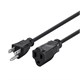 Image of 100ft 12AWG Power Extension Cord Cable for indoor and outdoor - SJTW 12/3C NEMA 5-15P TO NEMA 5-15R (15A/125V) AP305+SP506 - Black