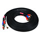 15ft 22AWG 5-RCA Component Video/Audio Coaxial Cable (RG-59/U) - Black