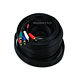 35ft 22AWG 5-RCA Component Video/Audio Coaxial Cable (RG-59/U) - Black