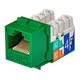 Image of Cat6 Punch Down Keystone Jack - Green