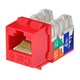 Image of Cat6 Punch Down Keystone Jack - Red
