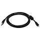 6ft USB 2.0 A Male to Mini-B 4pin Male 28/24AWG Cable w/ Ferrite Core (Gold Plated)