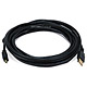 15ft USB 2.0 A Male to Mini-B 4pin Male 28/24AWG Cable w/ Ferrite Core (Gold Plated)