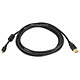 Image of 10ft USB 2.0 A Male to Micro 5pin Male 28/24AWG Cable w/ Ferrite Core (Gold Plated)