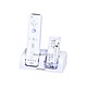 Product image for Double Charger Station with Blue Light for Wii (with 2 pcs 2800MAH Battery and Power Wire)