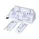 Product image for Double Charger Station with Blue Light for Wii (with 2 pcs 2800MAH Battery and use USB Charge)