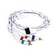 6FT Audio Video ED Component Cable for Wii & Wii U - White (Net Jacket)