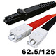 Image of SC/PC-MTRJ Female, OM1, MM, Duplex, 62.5/125, 3.0MM DIA. 3 Meter-(Patch Cord/Jumper) - Orange