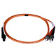 Product image for MTRJ (Female)-ST/PC, MM, Duplex, 62.5/125, 1.8MM DIA. 1 Meter-(Patch Cord/Jumper)