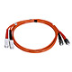 Product image for SC/PC-ST/PC, MM, Duplex, 62.5/125, 3.0MM DIA. 1 Meter-(Patch Cord/Jumper)
